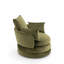 Upholstered Swivel Barrel Chair-327754455