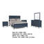 Ensemble de chambre avec grand lit 5 pièces Alta, 2 tables de chevet, miroir de commode, bleu de Malte-134449636