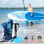 Planche de raquette gonflable Serenelife (6 pouces d'épaisseur) avec accessoires de SUP haut de gamme et sac de transport | Large position, aileron inférieur pour le pagaie, contrôle du surf, plateforme antidérapante | Bateau debout pour jeunes et adu