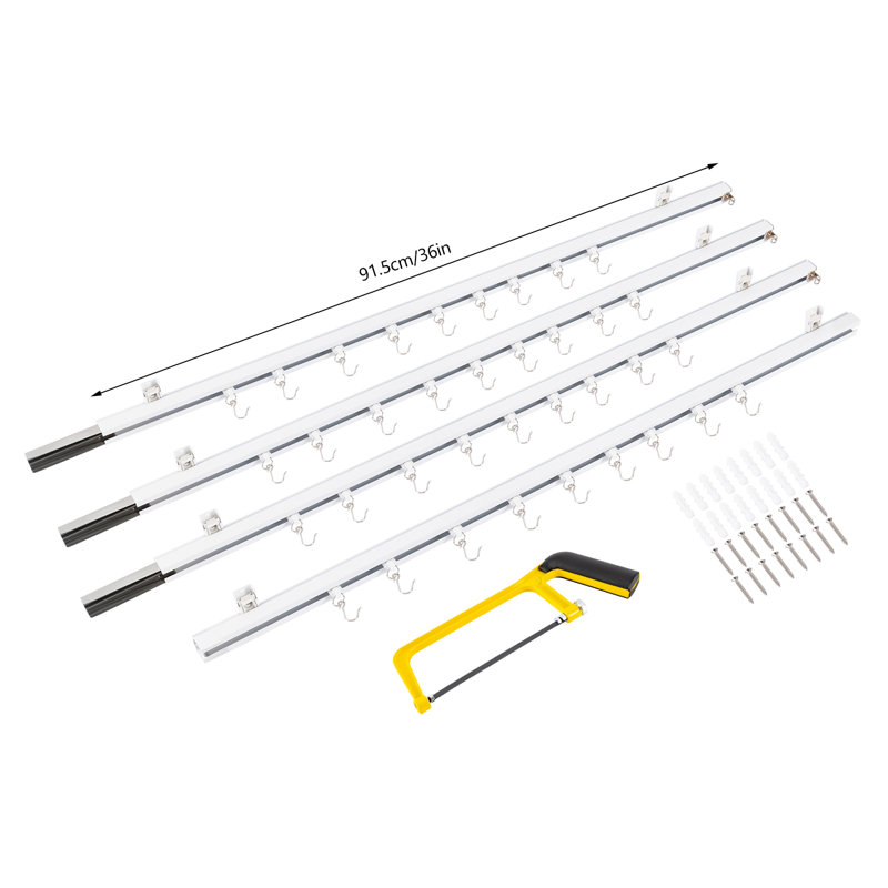 Mackenlie Stainless Steel 108'' to 144'' Curtain Track/Rail