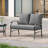 Nickita Metal Outdoor Loveseat with Cushions-829179659