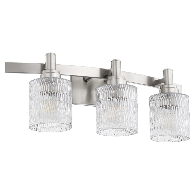 Stadium 3-Light Satin Nickel Vanity, Satin Nickel