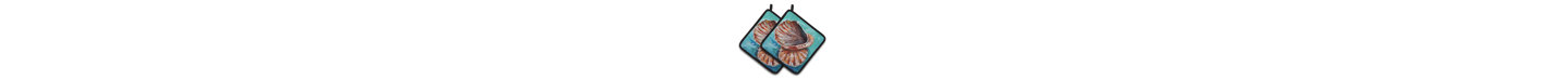 Caroline's Treasures Shells Polyester Potholder Set