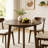 Extendable Round Folding Dining Table for 2-4 People