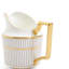 Wedgwood Anthemion Gray Sugar & Creamer Set