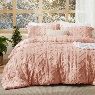 Ensemble d'édredon pour grand lit bohème 3 pièces Bedure