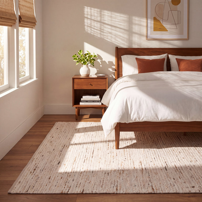 Keno Area Rug in Ivory/Gold, Rectangle 5' x 8'