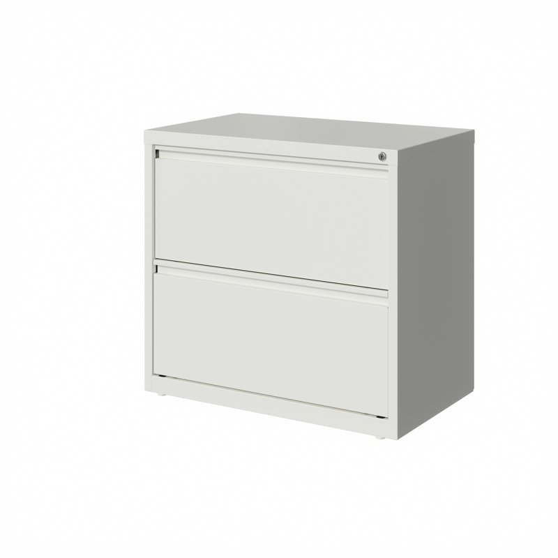 30'' Wide 2 -Drawer Steel File Cabinet, White