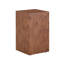 Table basse d'appoint en placage de noyer et en panneau de fibres à densité moyenne de qualité supérieure, 11,8 po x 11,8 po x 19,7 po, aucun article supplémentaire inclus-1081629481