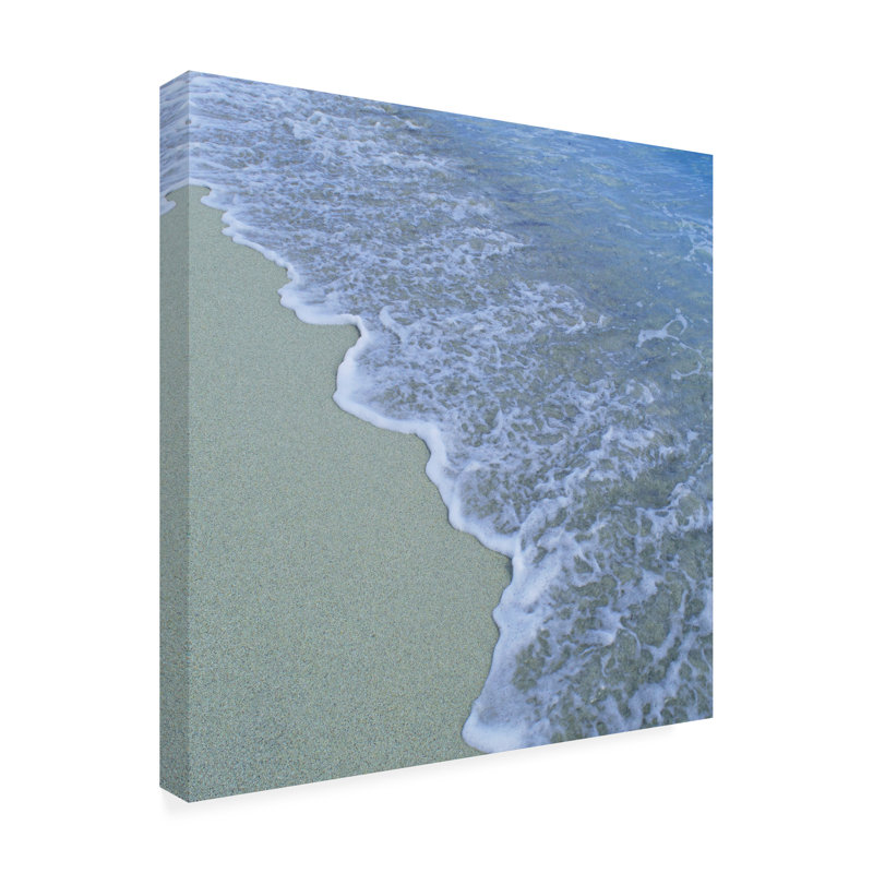 Kent Flora Beach Wave Canvas Art, 14" H x 14" W