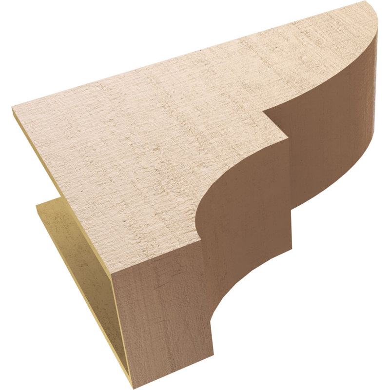 Bois de cèdre brut Ridgewood, Corbeau apprêté Ridgewood, H 24 po x l 12 po x P 36 po