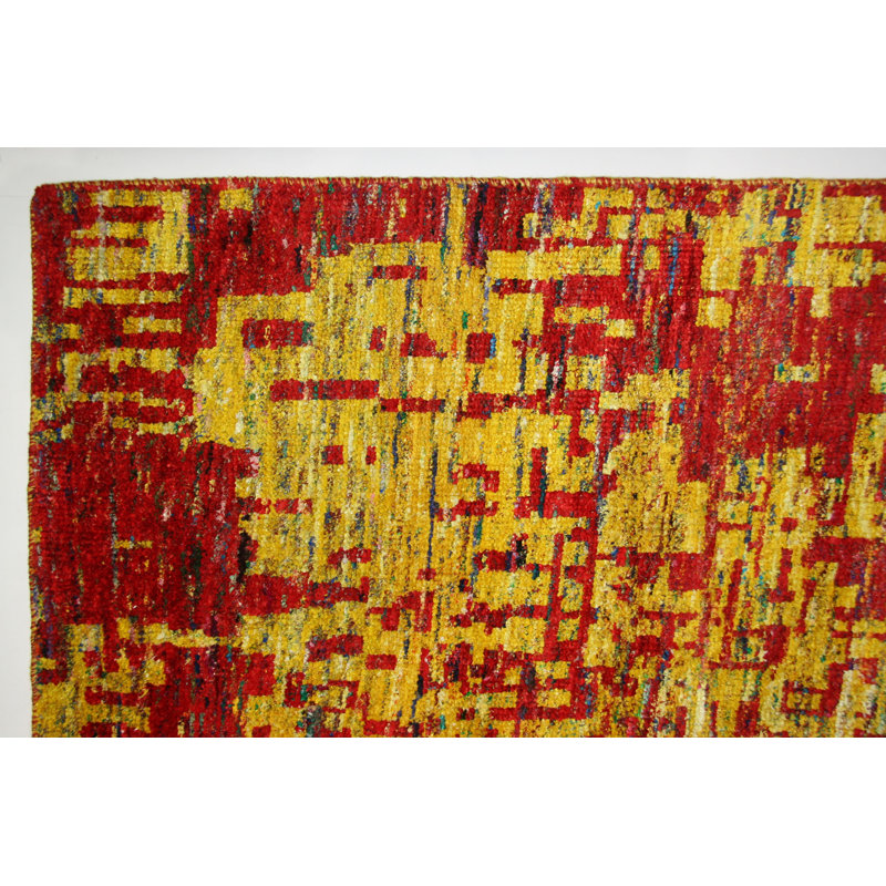 Grunge One-of-a-Kind 8'7" X 12' New Age Viscose Area Rug in