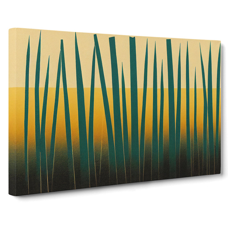 Phenomenal Abstract Bamboo Forest - Wrapped Canvas, 35cm H x 50cm W x 3cm D