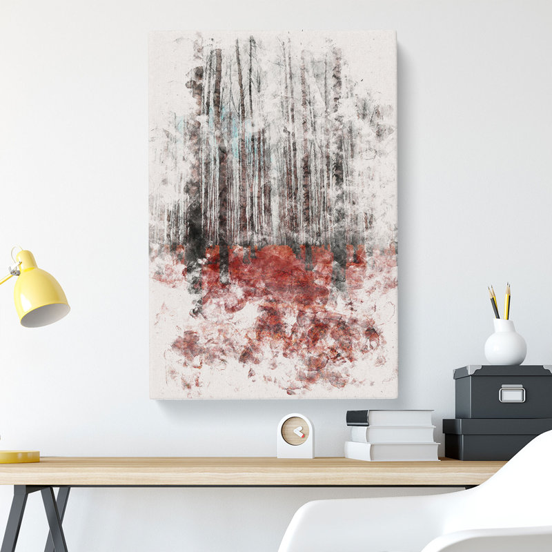 Rows Of Trees - Wrapped Canvas, 60cm H x 40cm W x 3cm D