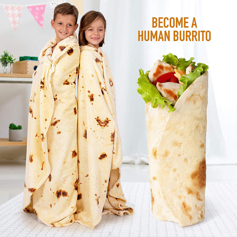 King Size Reversible Tortilla Fleece Blanket for Pets