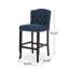 Tabouret de comptoir contemporain capitonné à oreilles en tissu, ensemble de 2-1628291417