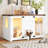 Cat litter box hosue With LED Light, Stairs and Cat Scratching Post