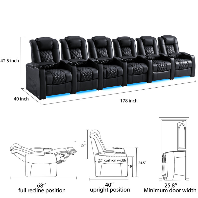 Fauteuil de cinéma inclinable Power Zero Gravity