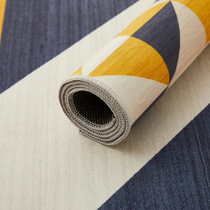 Demiah Abstract Machine Printed Area Rug, Runner 60 x 220 cm