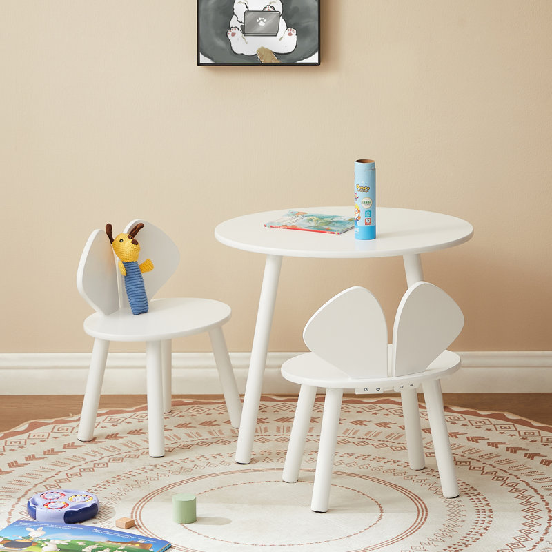 Round Table Portable Plastic Dining Card Table And Chair Set