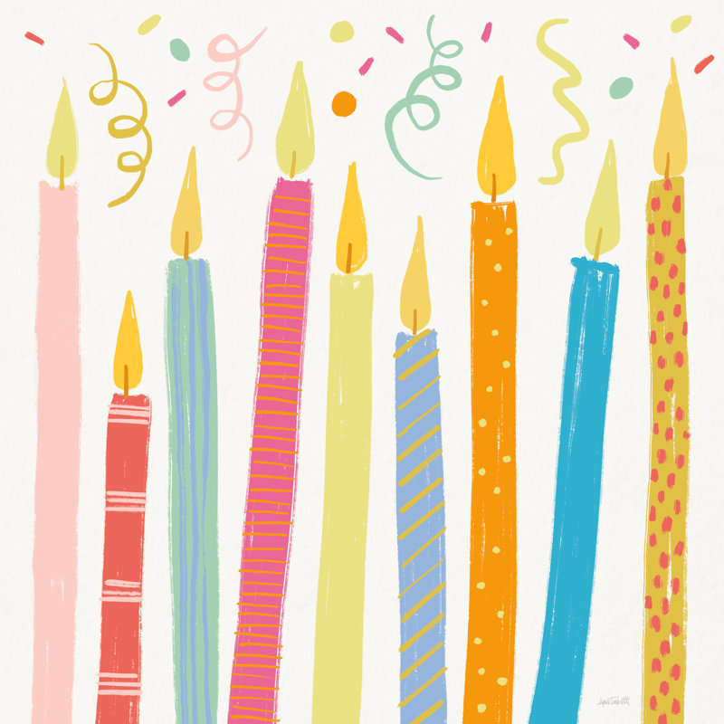 «Lets Celebrate V», reproduction sur toile, H 30 po x l 30 po x P 1,25 po
