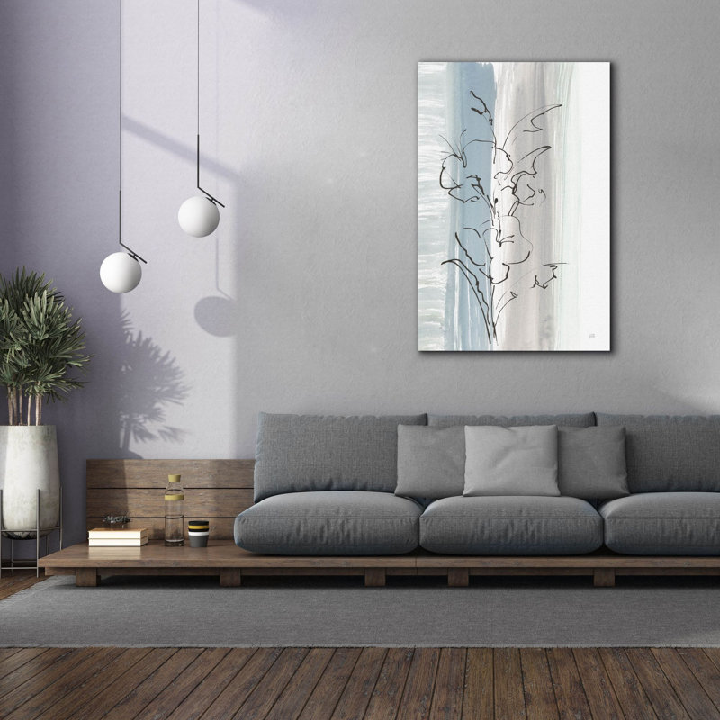 Toile épique Graffiti «Laidback Flowers 2» par Chris Paschke, 40 po x 60 po