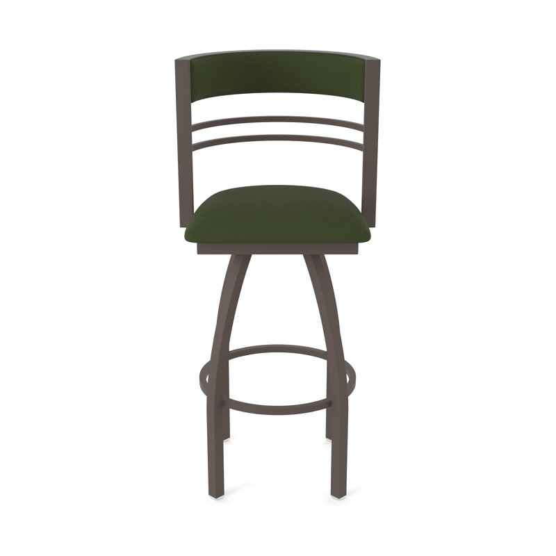 Hunter Swivel Stool, Vinyle - Pin Canter, Tabouret de bar (siège d'une hauteur de 30 po), Bronze