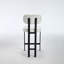 Ensemble de 2 tabourets de bar revêtus de tissu à hauteur de comptoir de 26 po-113865915