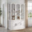 Cage à oiseaux tout-en-un avec armoire de rangement, structure en métal robuste, base à 3 portes et conception anti-basculement