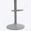 Tabourets de bar modernes en cuir synthétique à hauteur de comptoir avec pivot réglable, dossier confortable et base robuste - ensemble de 2, gris-949116339