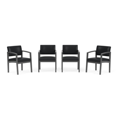 Lenox Wood Waiting Reception Commercial Grade Furniture Set / 4-Guest Chair