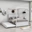 Lit plateforme avec rangement à deux tiroirs et truble simple Annachiara-686242037