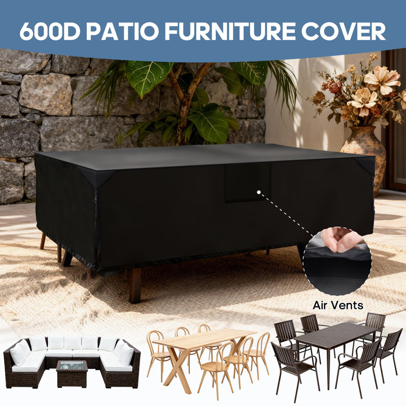 Housse imperméable rectangulaire pour l'extérieur pour canapé modulaire