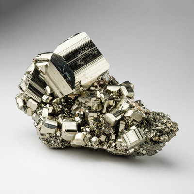 Genuine Pyrite Cluster From Huanuco Province, Peru (1.6 Lbs)