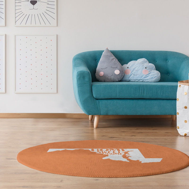 Chenille Indoor Rug, Round 5'