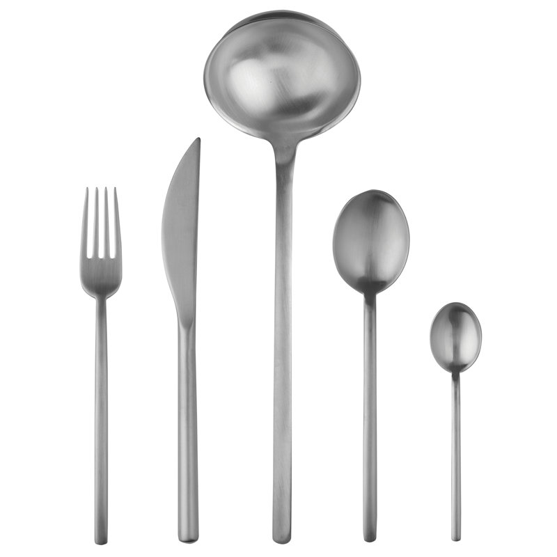 Due 49 - Piece Stainless Steel Flatware Set - Service for 12, Ice