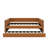Full XL Size Upholstered Daybed With Trundle And LED-1286392872