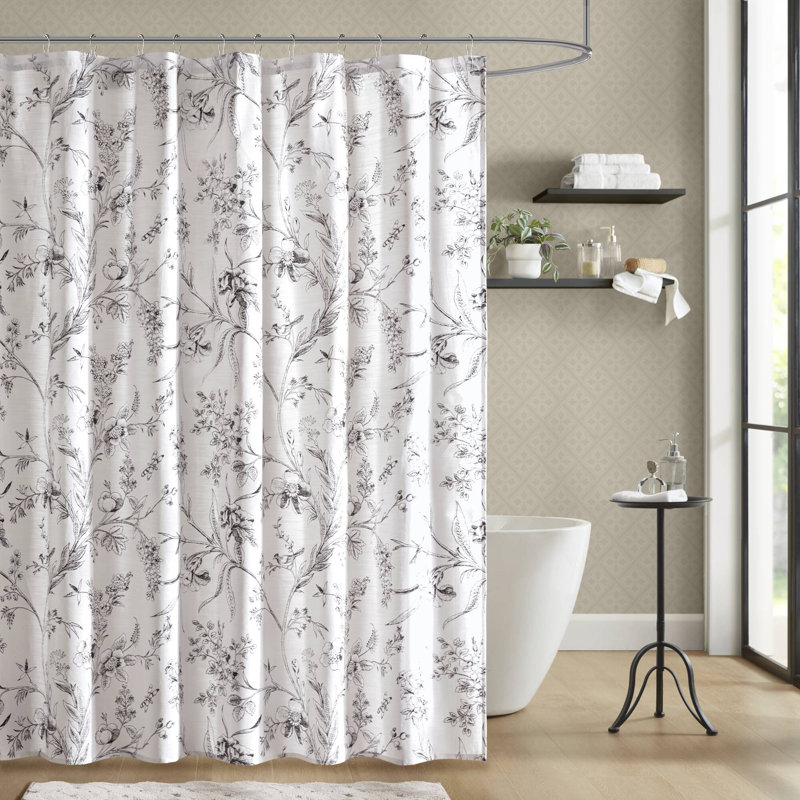 Rideau de douche Branch Toile, H 84 po x l 72 po
