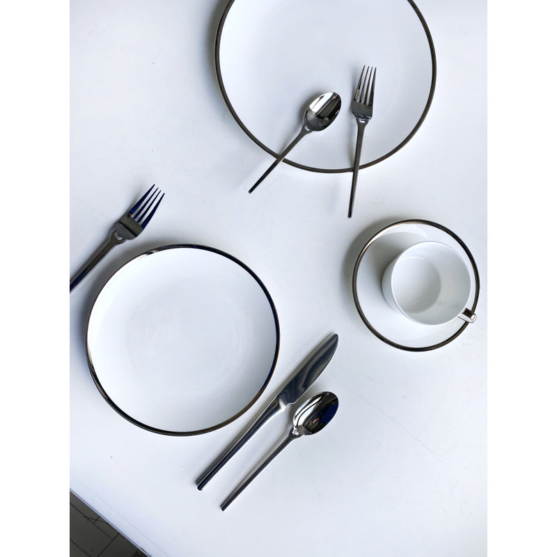 Platinum Edge Bone China Charger