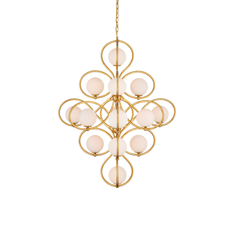 Storrs 14 - Light Wrought Iron Chandelier