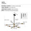 Cobina 8 - Light Sputnik Chandelier-308651243