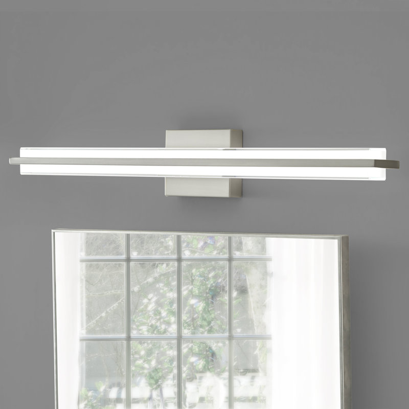 Jamestown Dimmable LED Bath Bar, Brushed Nickel