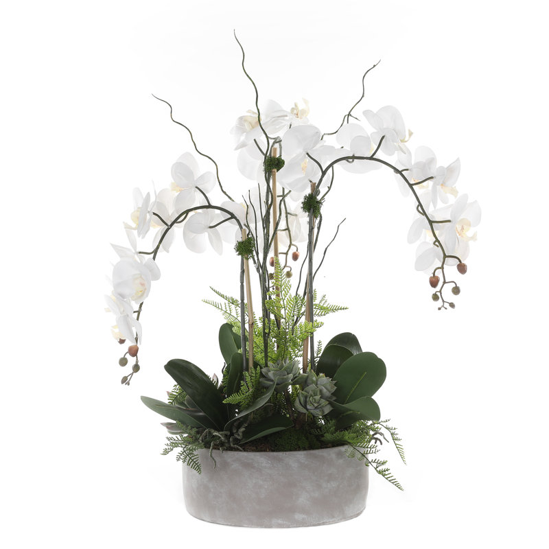 Real Touch Orchid Floral Arrangement in Pot