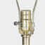 Lampe feuille d'érable D16 x 31 po, avec base en marbre, or (assemblage de l'abat-jour requis)