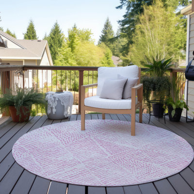 Jurnee Washable Geometric Indoor / Outdoor Rug