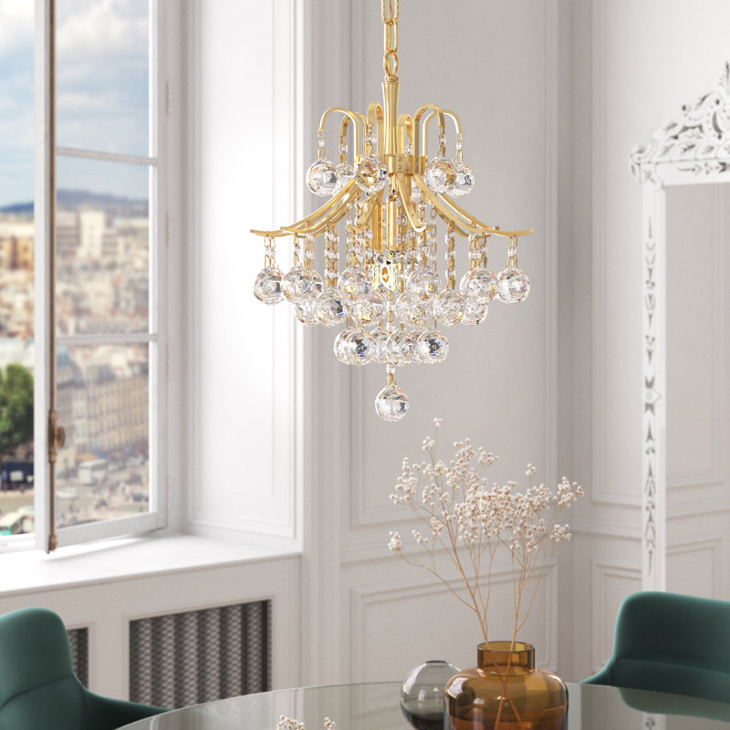 Stoller 3-Light Glam Single Pendant, Gold, Royal Cut