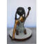Bronze Sitting Girl Holding Shell Fountain