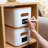 4 Packs Plastic Storage Bins With Bamboo Lids Stackable Storage Containers For Organizing, Bundled With Labels And Marker 10.24 X 7.01 X 6.1 Inch