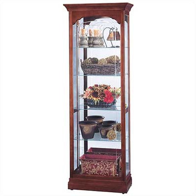 Brickey Lighted Curio Cabinet