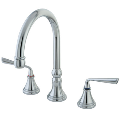 Copenhagen Double Handle Widespread Kitchen Faucet